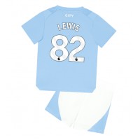 Manchester City Rico Lewis #82 Hemmatröja Barn 2023-24 Kortärmad (+ Korta byxor)